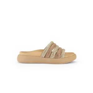 Gabor Abbott 63.752.82 Gold Combi Chunky Mule