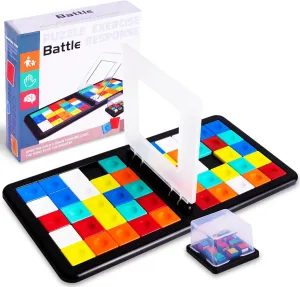 Gamie Rubix Race - High-Intensity 2 Player Puzzle Game for Family Game Night - Rubix Cube Inspired Brain Teaser for Adults and Kids 3 and Up