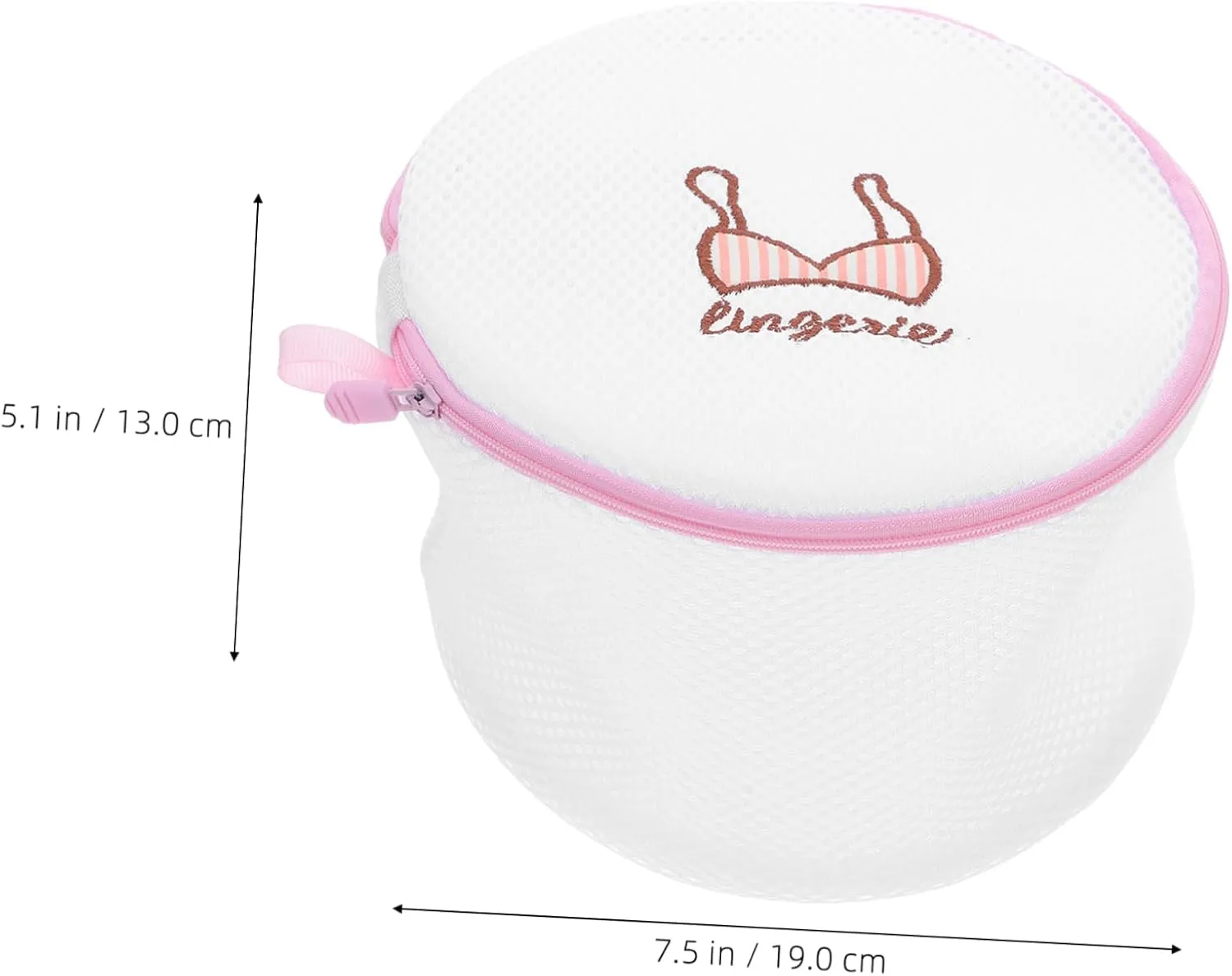Garneck Mesh Bra Holder Wash Bag Zipper Protects Bras from Tangles for Home Travel Dormitory