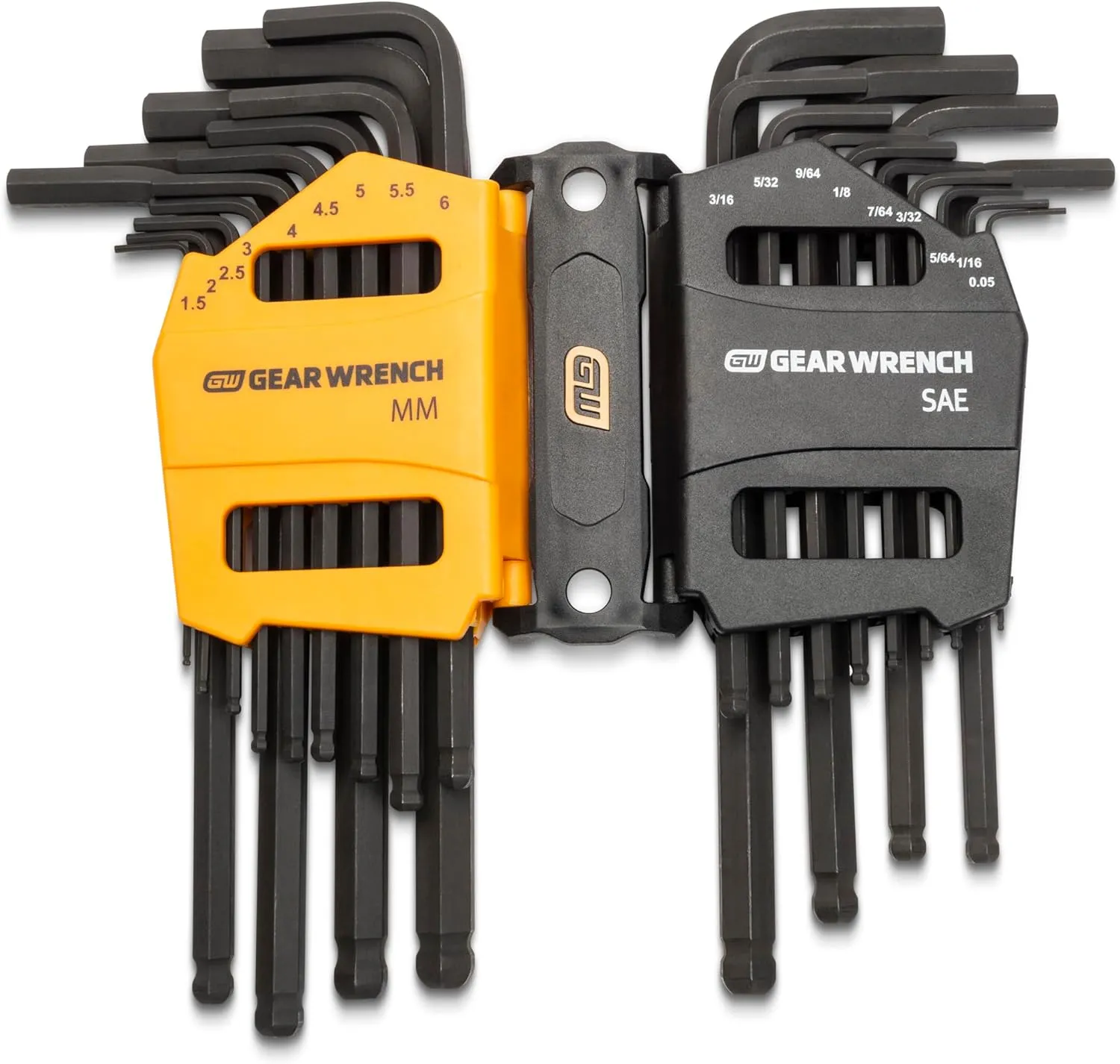 GEARWRENCH 26 Piece SAE/Metric Ball End Long Arm Hex Key Set - 83505