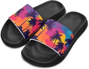 Girls Boys Slide Sandals Kids Summer Comfortable Slippers Slip On for Outdoor Beach Pool Shower Fit Little Big Kids