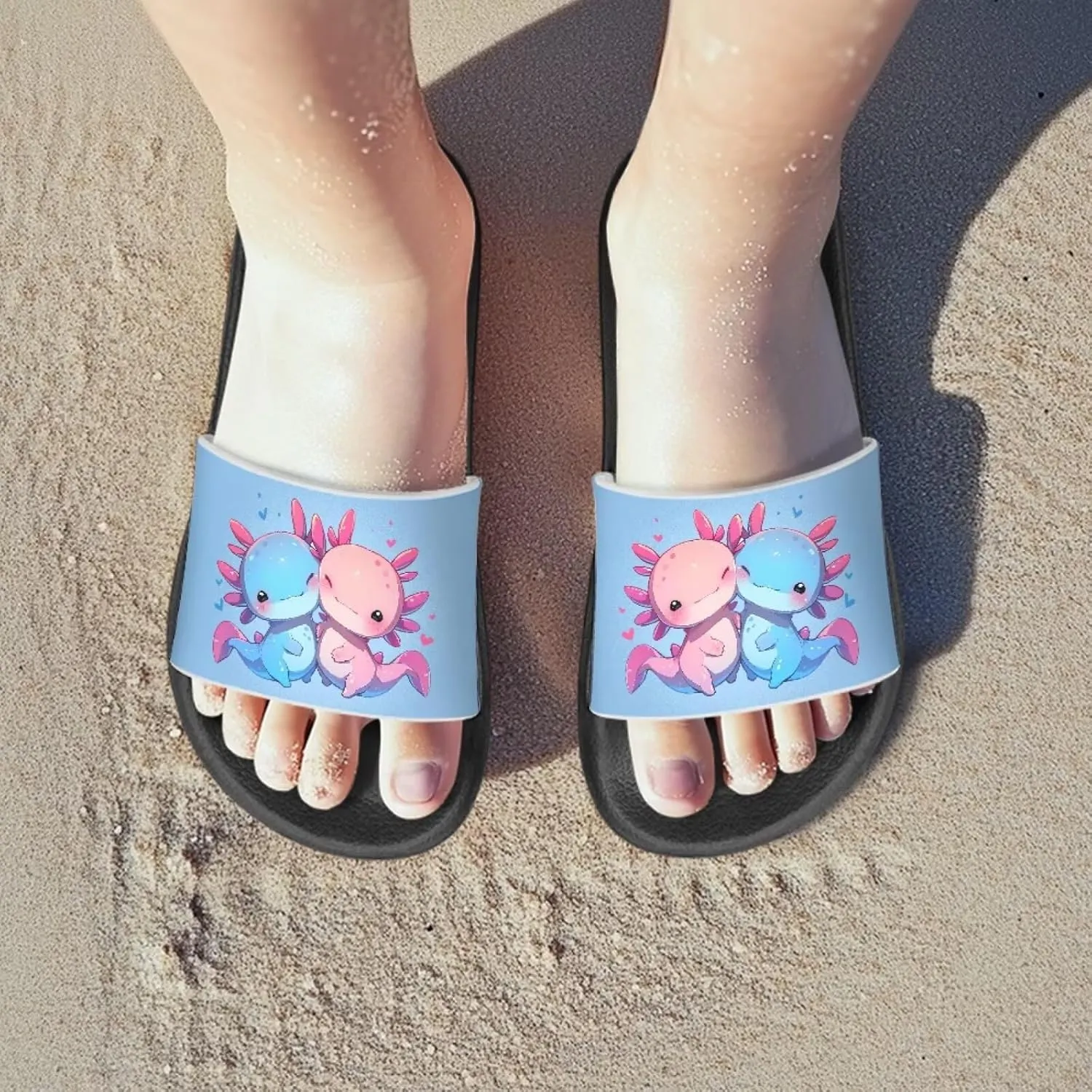 Girls Slip-On Sandals Funny Slide Sandals for Kids Lightweight Design