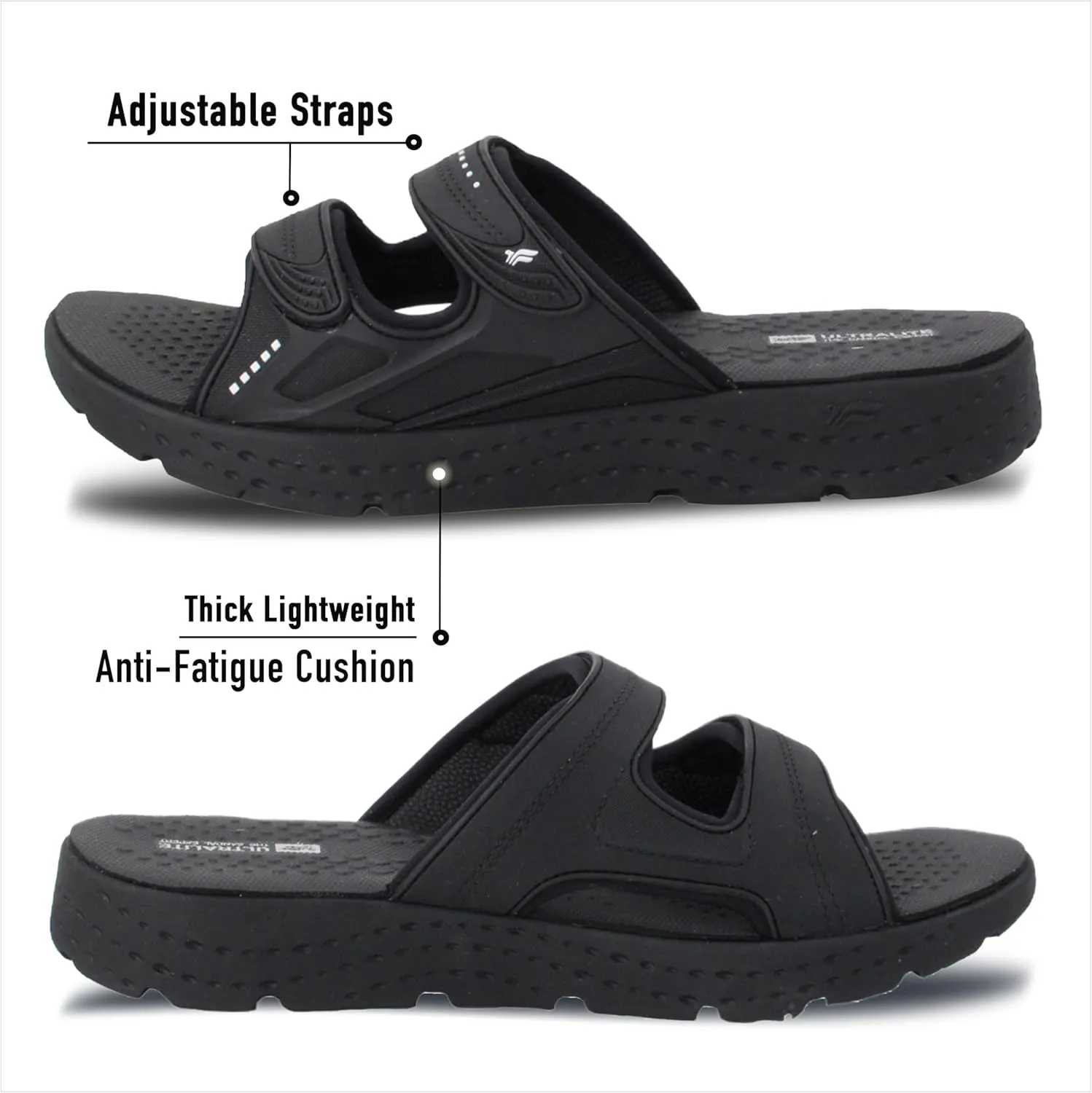 Gold Pigeon Shoes EVA Anti-Fatigue Ultra-Cushion Unisex Slide Sandals Adjustable Straps