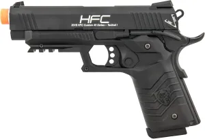 Golden Ball & HFC HG-171 Tactical 1911 Gas Blowback Airsoft Pistol - Black
