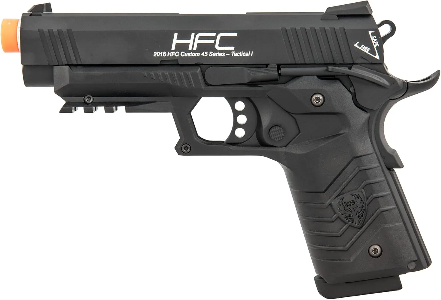 Golden Ball & HFC HG-171 Tactical 1911 Gas Blowback Airsoft Pistol - Black