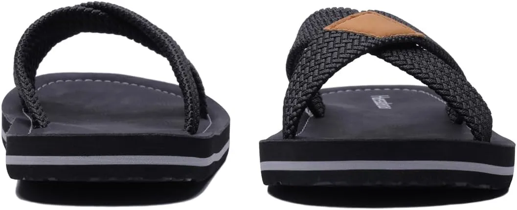 Harssidanzar Men Cross Slide Sandals Slip on Comfortable Lightweight Summer Slipper Shoes For Indoor and Outdoor Quick-Dry KM229US