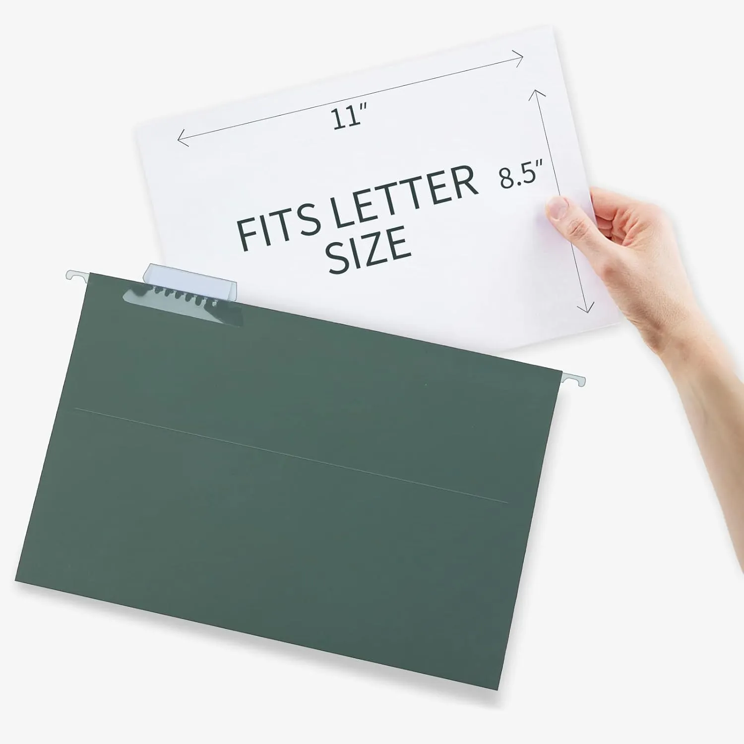 HERKKA Extra Capacity Hanging File Folders, 30 Pack Reinforced Hang Folders with Heavy Duty 2 Inch Expansion, Designed for Bulky Files, Medical Charts, Letter Size, Green