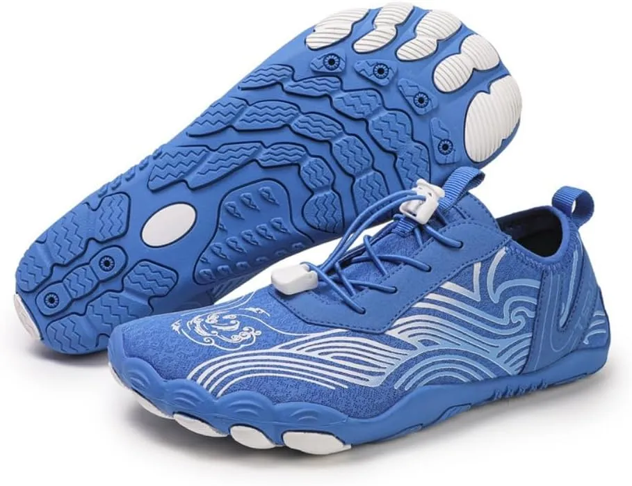 Hike Gym Barefoot Shoes for Women Fashion Wide Toe Box Non Slip Quick Dry Lightweight Minimalist Cross Trainer for Hiking Swim Outdoor Beach Breathable Mesh Comfortable Zero Drop Sole