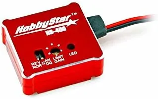 HobbyStar HS-400 Gyro, Adjustable Stability Control System, Drift-Assist - Red