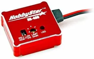 HobbyStar HS-400 Gyro, Adjustable Stability Control System, Drift-Assist - Red