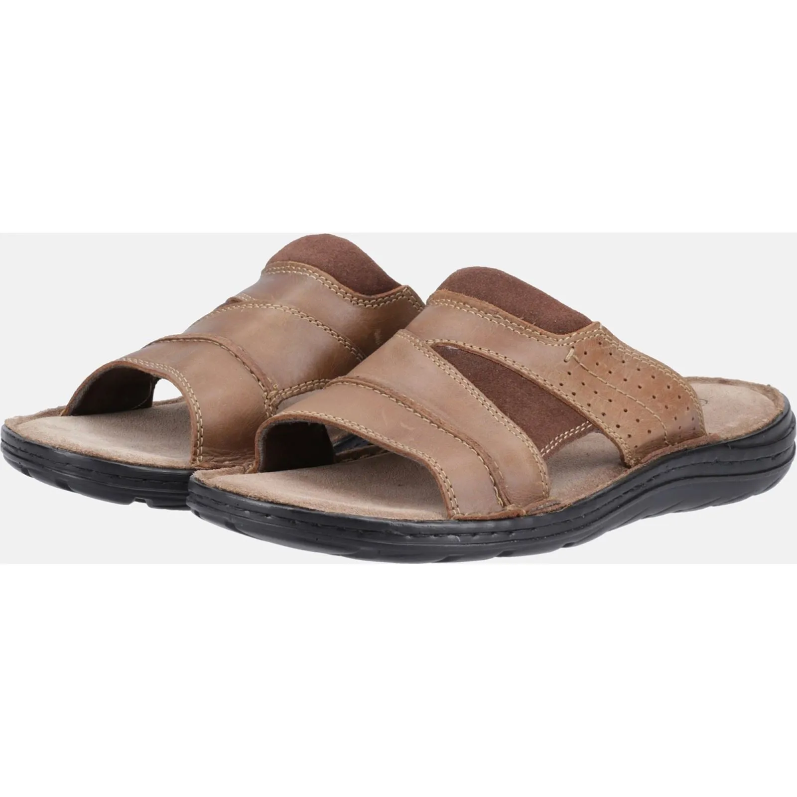 Hush Puppies Archer Leather Men's Tan Sandals