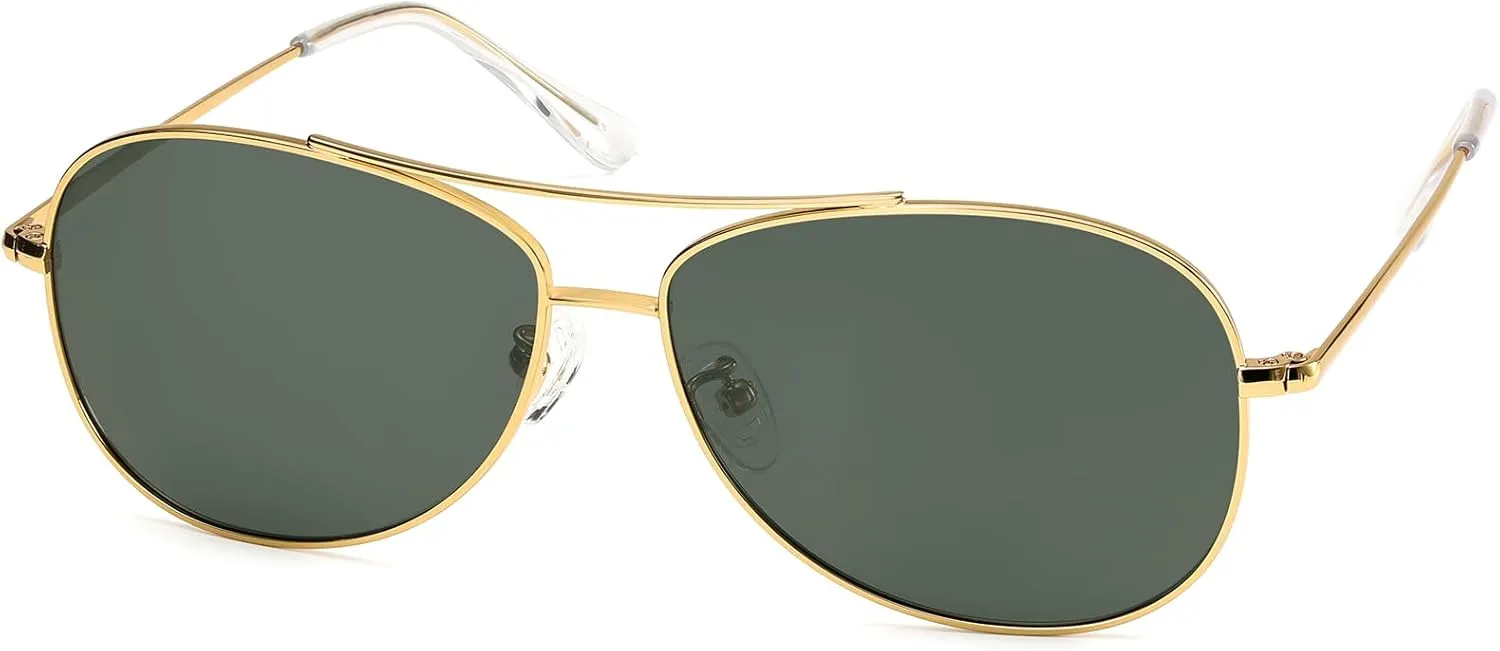 IOHLNG Aviator Sunglasses for Women Men Polarized Pilot Sunglasses Military Shades Vintage Classic Metal Sun Glasses