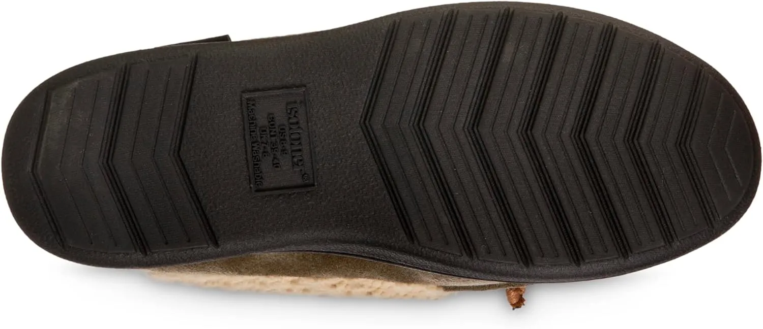isotoner Men's Recycled Advanced Memory Foam Microsuede Vincent Eco Comfort Moccasin Slippers