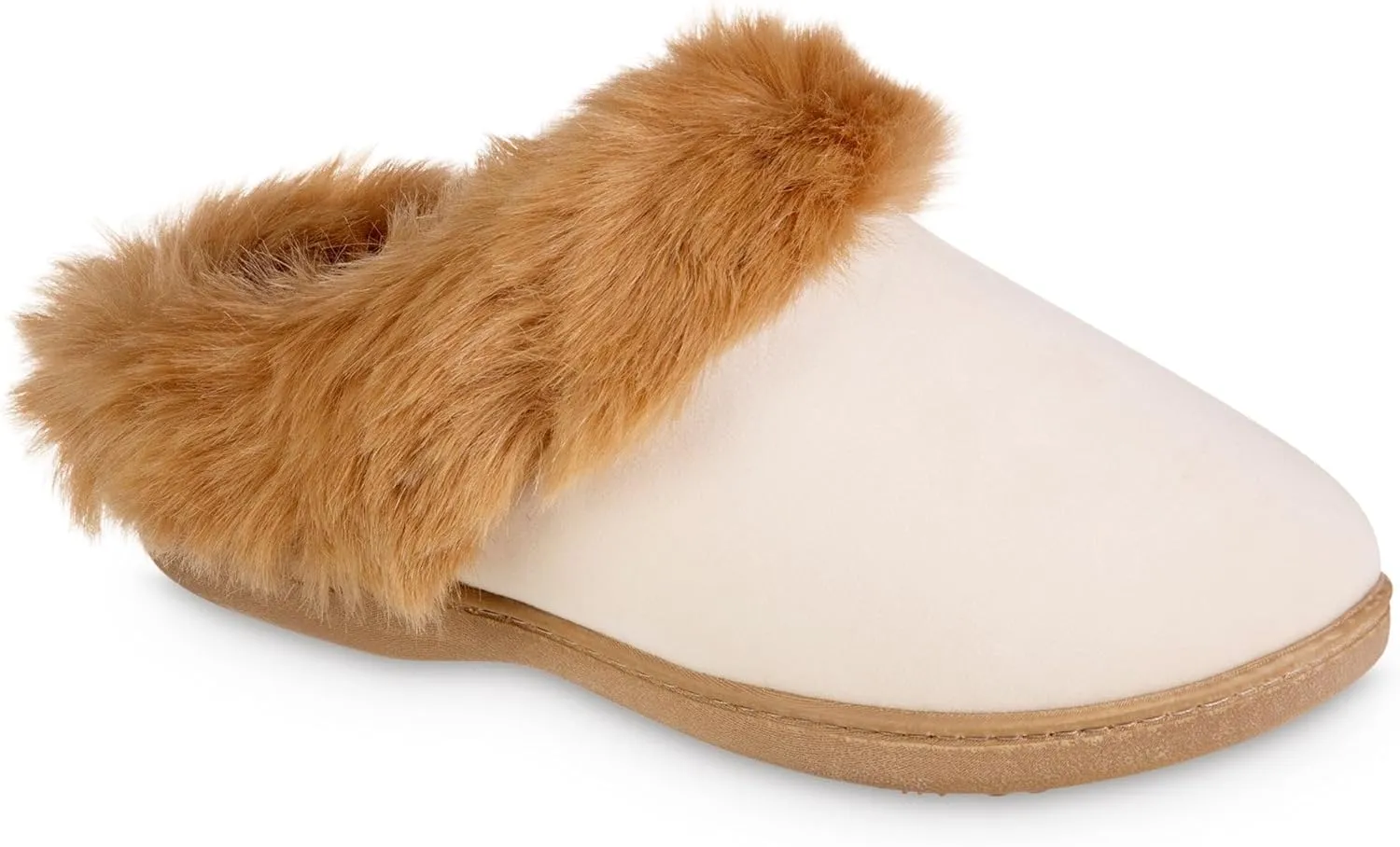 isotoner Women's Velour Hoodback Slipper: Non-Slip Sole, Indoor/Outdoor, Memory Foam, Machine Washable