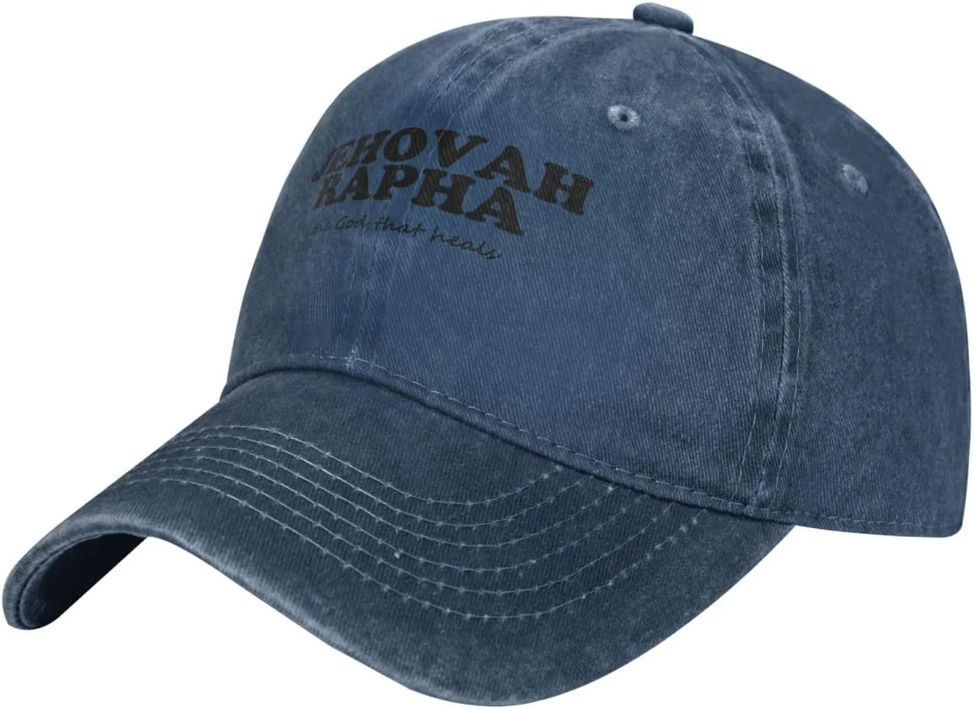 Jehovah Rapha The God Who Heals Baseball Hat Adjustable Classic Dad Hat for Men Women,Black