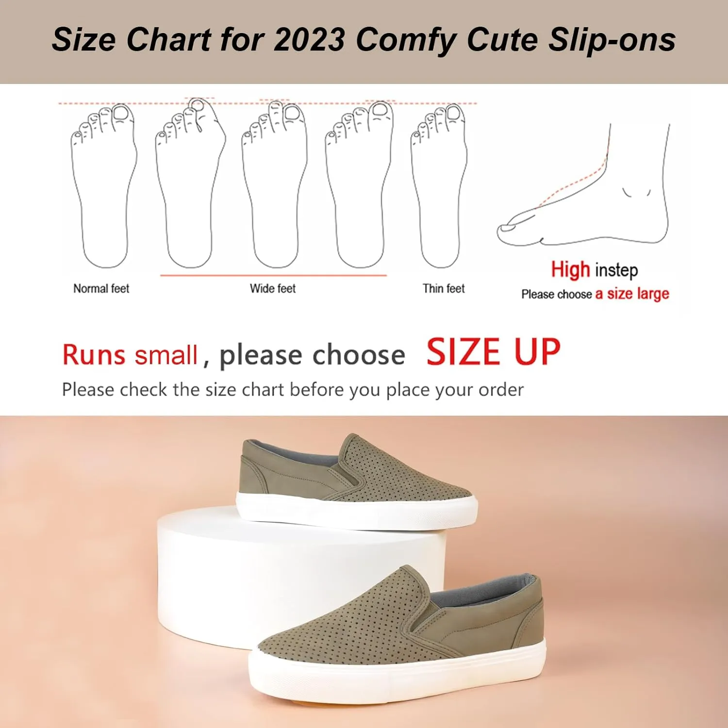 JENN ARDOR Slip On Sneakers Women Comfortable Walking Slip On Shoes Women Memory Foam Womens Fashion Loafers for Women Casual Shoes for Women Flats