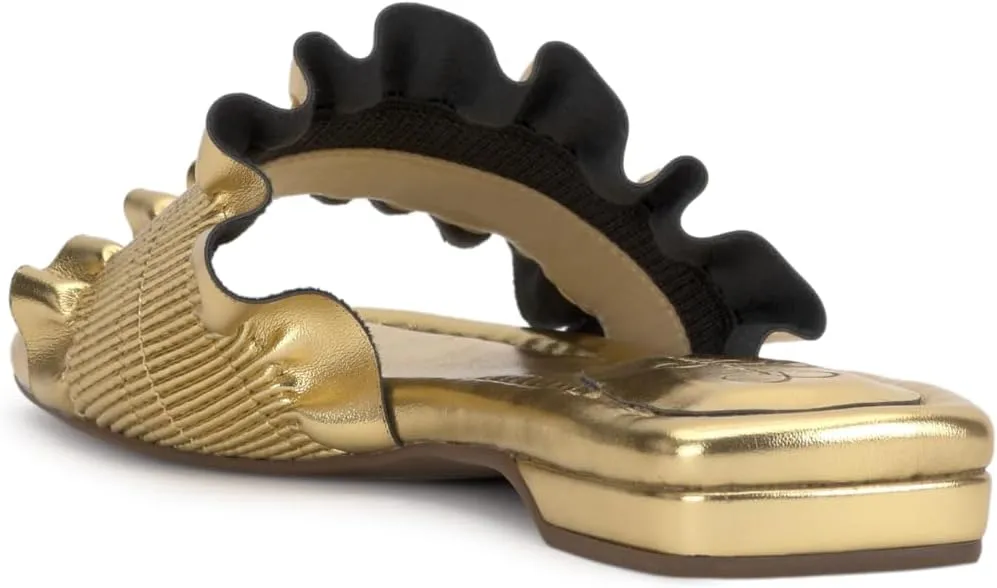 Jessica Simpson Womens CAMESSA Slip On Open Toe Slide Sandals