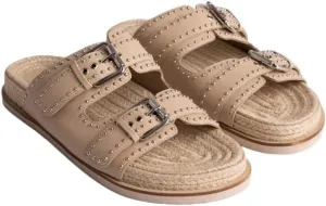 Johnny Was Studded Everyday Bucke Slide - JWS28025-2 (Natural, 10)