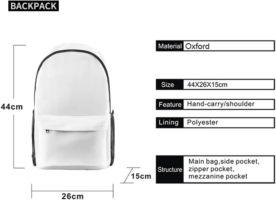 Junior H Sad Boyz Backpack Casual Daypack Travel Bag (Pink)