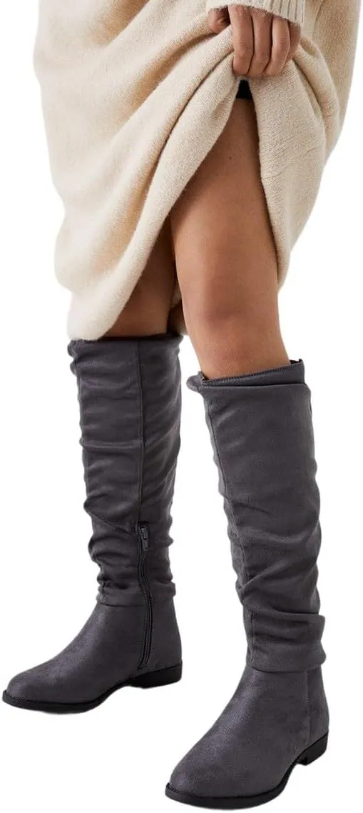Karina Flat Ruched Boots