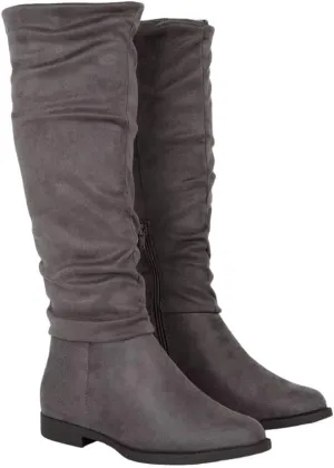 Karina Flat Ruched Boots