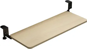 Keyboard Tray Under Desk, Ergonomic Keyboard Mouse Holder, Pull Out Sturdy C Clamp Mount System, Computer Keyboard Platform Tray Slide-Out Keyboard Drawer Shelf For Typing ( Color : Oak , Size : 52x