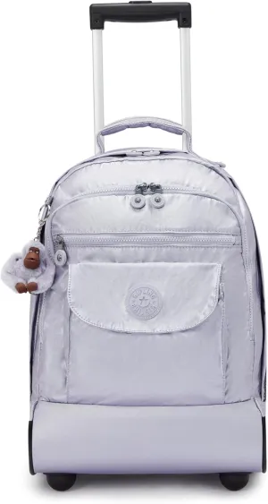 Kipling Women's Sanaa Large Rolling Backpack, Adjustable Padded Straps, Slide-Up Handle, Crinkle Nylon Backpack
