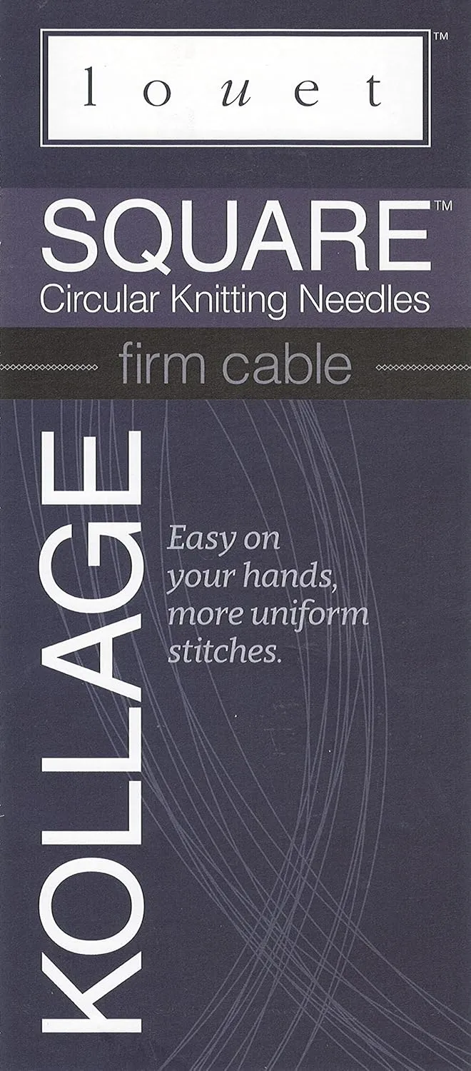 Kollage Square Circular 32-inch (81cm) Knitting Needle Firm Cable (US 5/3.75mm)