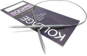 Kollage Square Circular 32-inch (81cm) Knitting Needle Firm Cable (US 5/3.75mm)