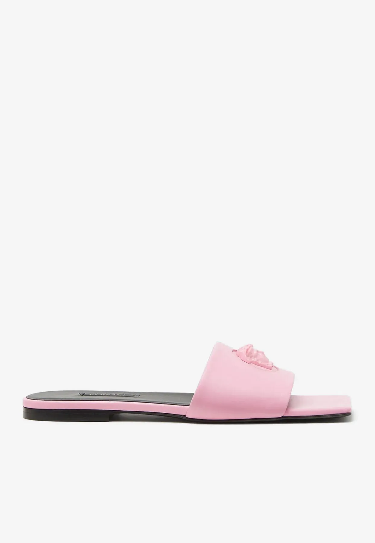 La Medusa Leather Flat Sandals