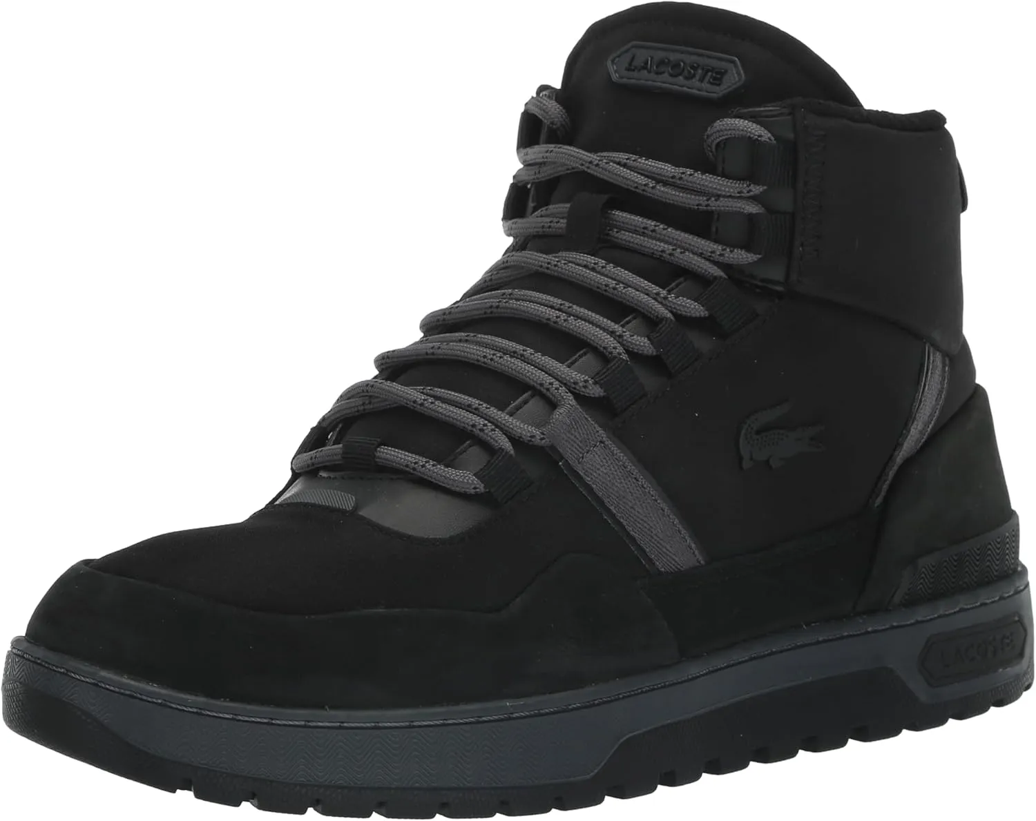 Lacoste Men's T Clip Multicolor Leather & Suede Sneaker