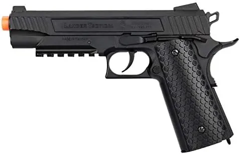 Lancer Tactical Cobra LTX-50 1911 CO2 Half Blowback Airsoft Pistol Black 340 FPS