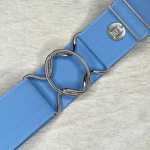 Light Blue Elastic - adjustable belt