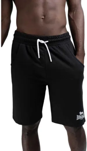 Lonsdale Men Sweat Shorts Coventry, Color:Black/White, Size:L