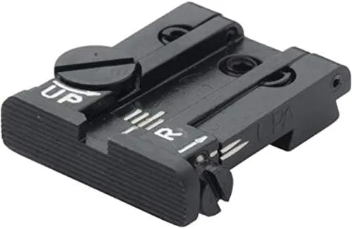 LPA TPU Adjustable Rear Black Serrated Sight Set for Springfield & Sig - P220/225 Etc. TPU25SS07