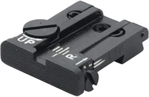 LPA TPU Adjustable Rear Black Serrated Sight Set for Springfield & Sig - P220/225 Etc. TPU25SS07