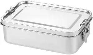 Lunch Box 1400ML Camping Portable Square Stainless Steel Lunch Box 1PC(A)