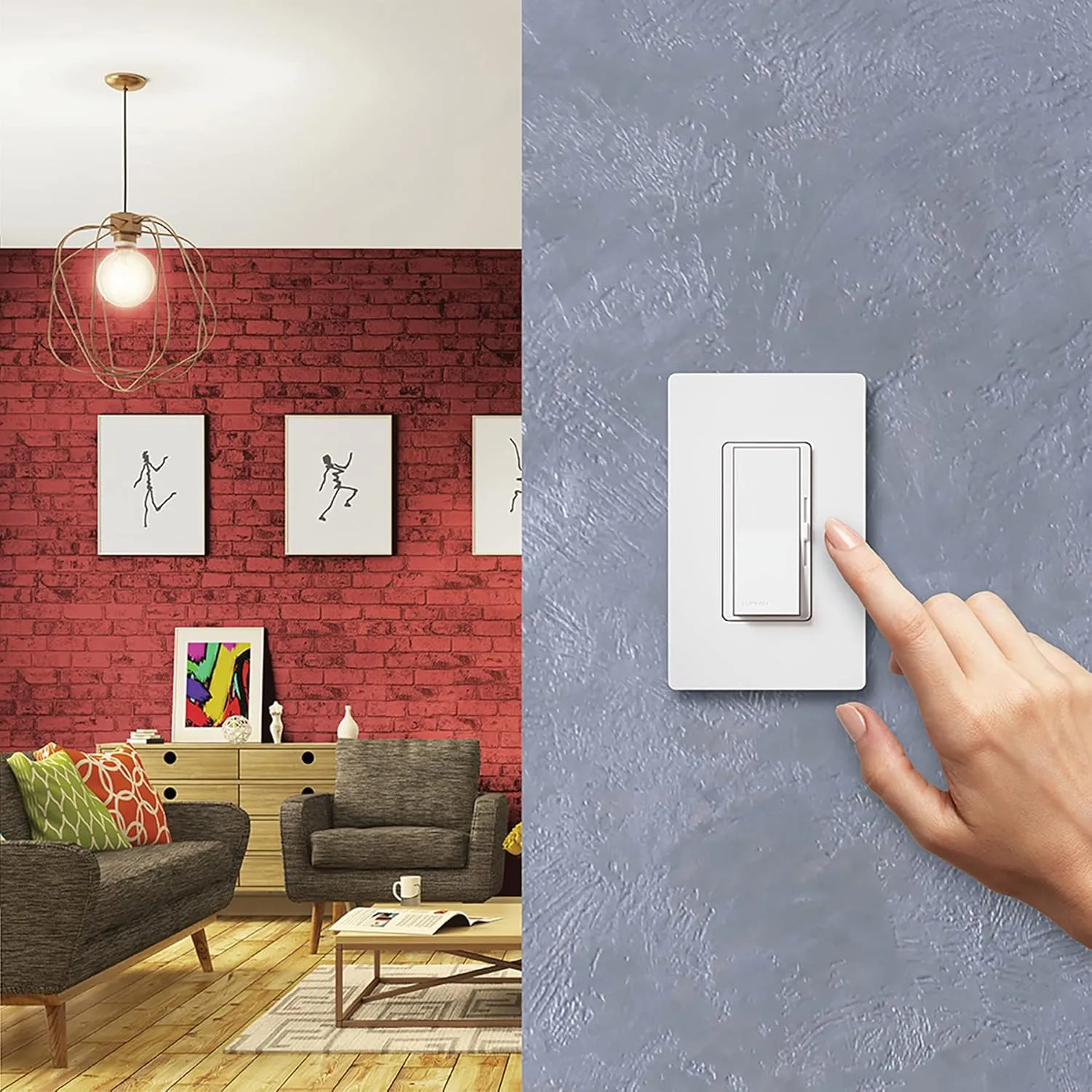 Lutron DVELV-300P-IV Diva 300-watt Single Pole Electronic Low-Voltage Dimmer, Ivory
