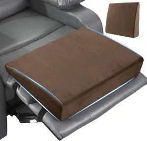 MABOZOO Wedge Recliner Leg Pillow, Foam Extra Large Foot Rest Cushion with Adjustable Straps, Recliner Footrest Extender Leg Elevation Pillow Wedge Pillow for Recliner, Bed, Sofa, Couch (Coffee)