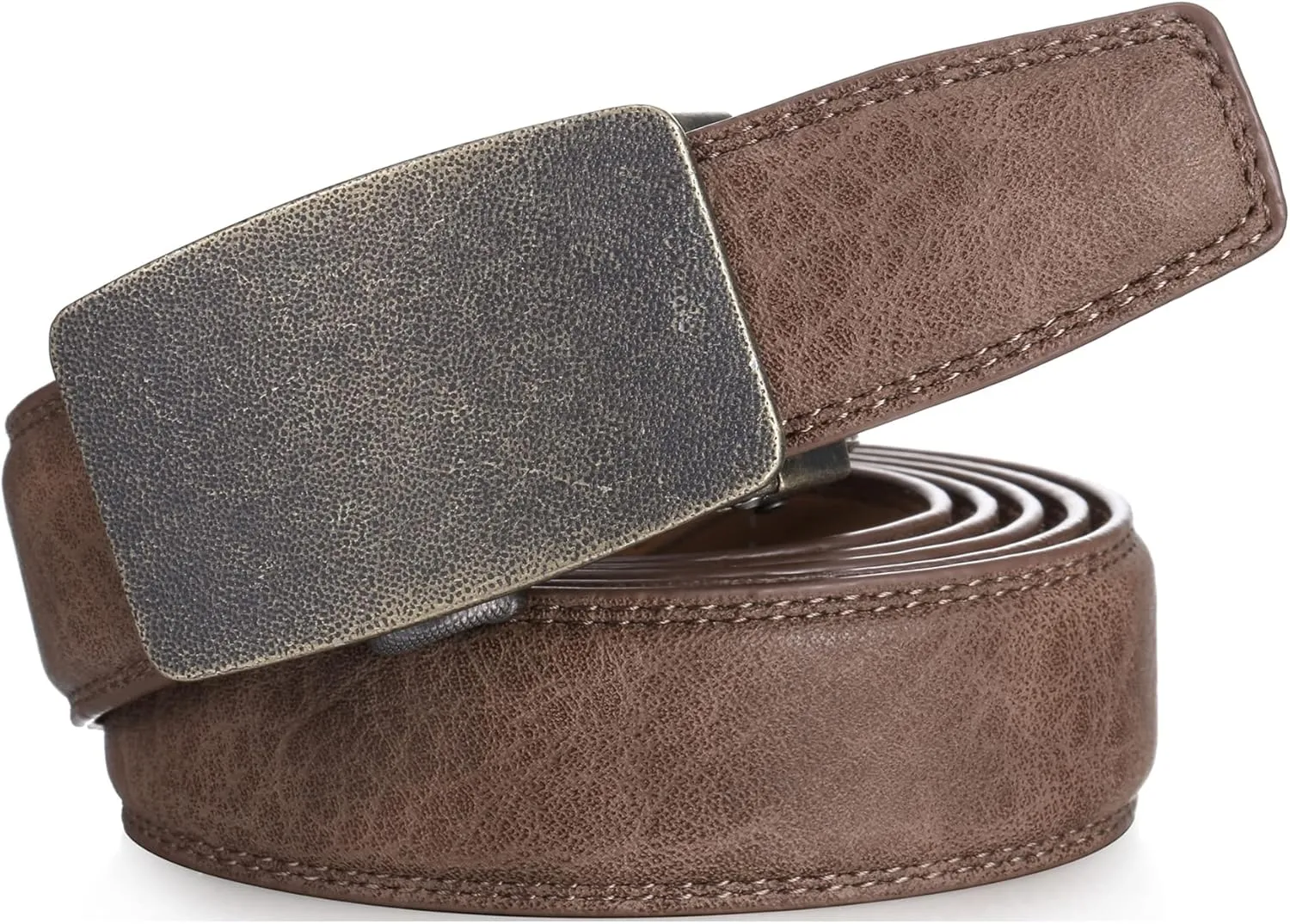 Marino Men’s Genuine Leather Ratchet Dress Belt With Automatic Buckle, Enclosed in an Elegant Gift Box