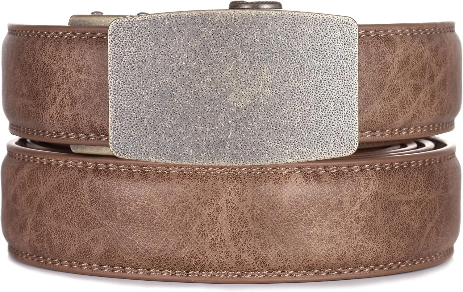 Marino Men’s Genuine Leather Ratchet Dress Belt With Automatic Buckle, Enclosed in an Elegant Gift Box