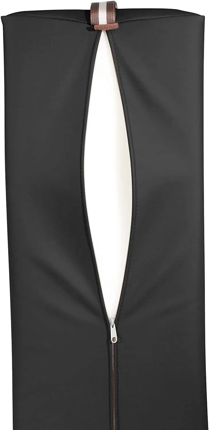 Massage Bolster,Pillow Cushion Pillow, PU Upholstery, 100% Memory Foam, for Massage/Spa/Beauty/Tattoo/Back Pain Relief (Black, 6" Half Round)