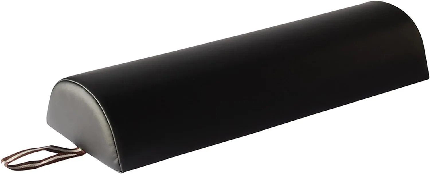 Master Massage Massage Bolster,Pillow Cushion, PU Upholstery, Memory Foam, for Massage/Spa/Beauty/Tattoo/Back Pain Relief 6'' Half Round