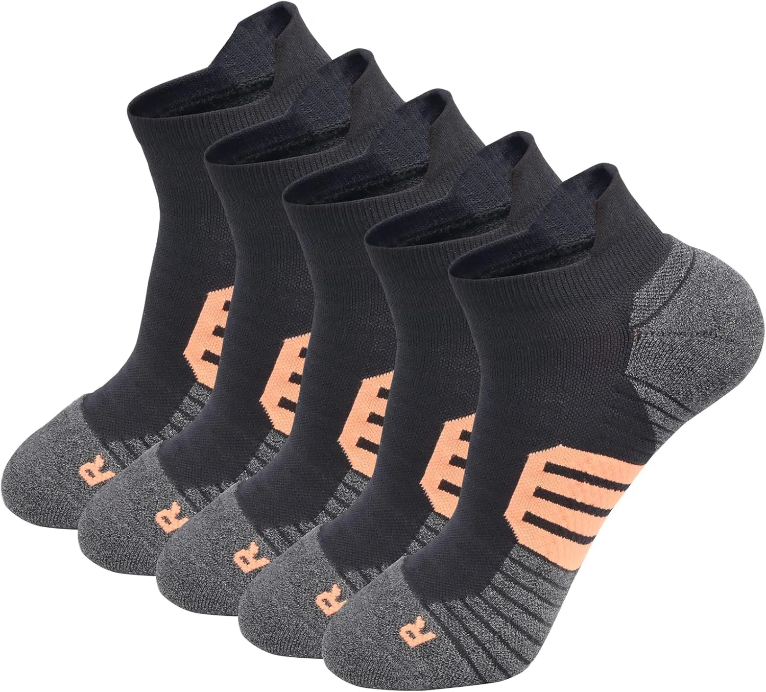 Men's Anti Stink Odor Control Padded Thick Low Cut Ankle Sneaker Running Socks