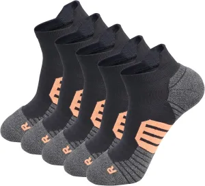Men's Anti Stink Odor Control Padded Thick Low Cut Ankle Sneaker Running Socks