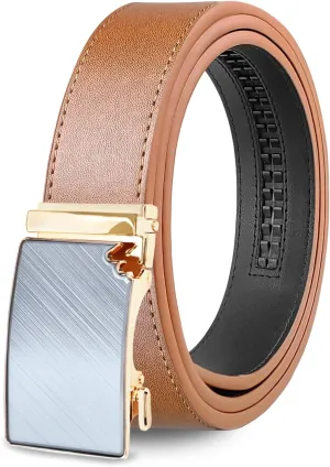 Men's Belts Leather Ratchet Dress Belts for Men Adjustable Belt for Casual Jeans