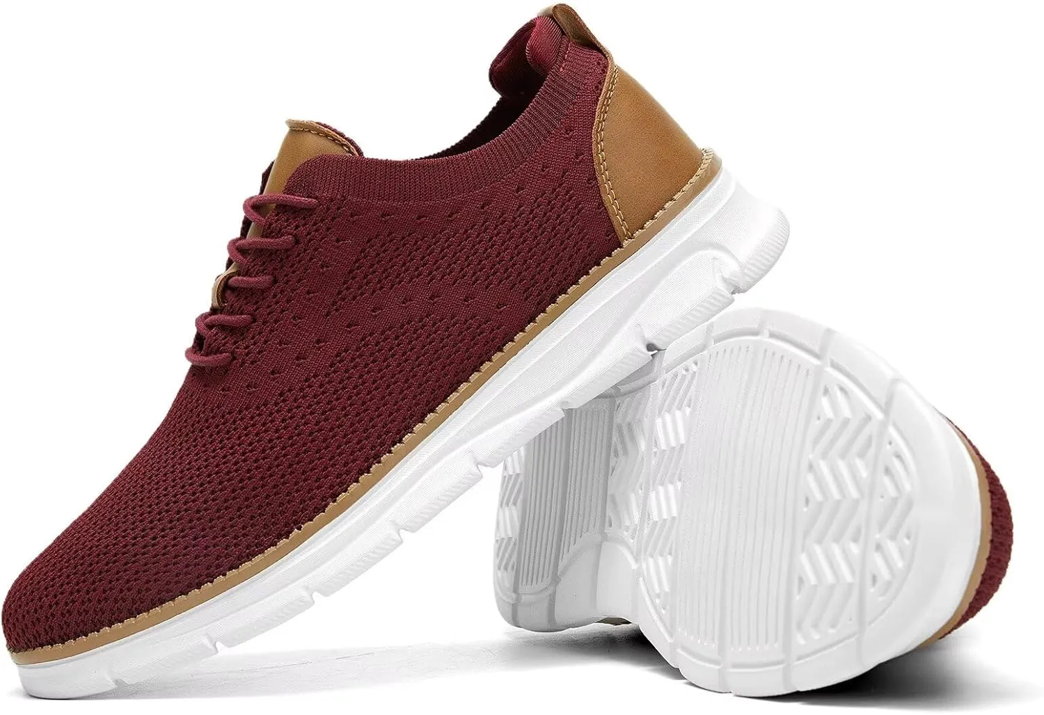Men's Mesh Sneakers Oxfords Lace-Up Lightweight Casual Walking Shoes Driving Shoes