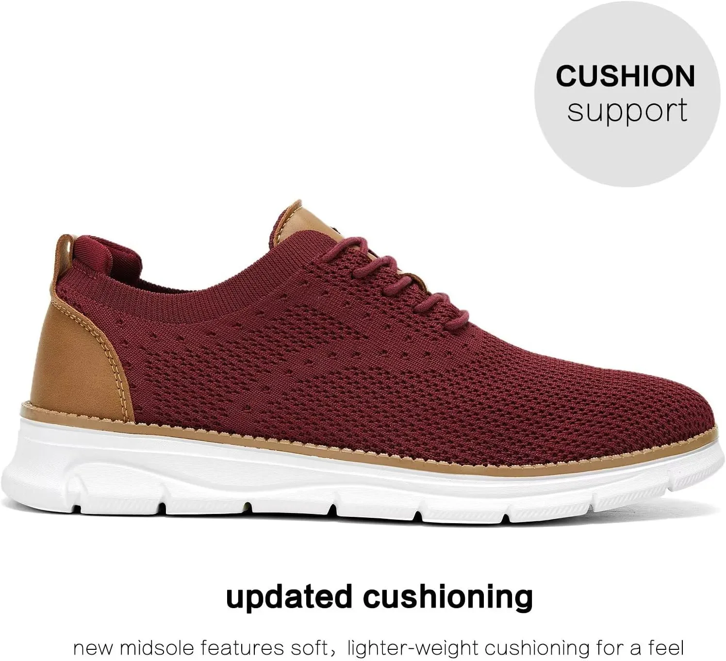 Men's Mesh Sneakers Oxfords Lace-Up Lightweight Casual Walking Shoes Driving Shoes