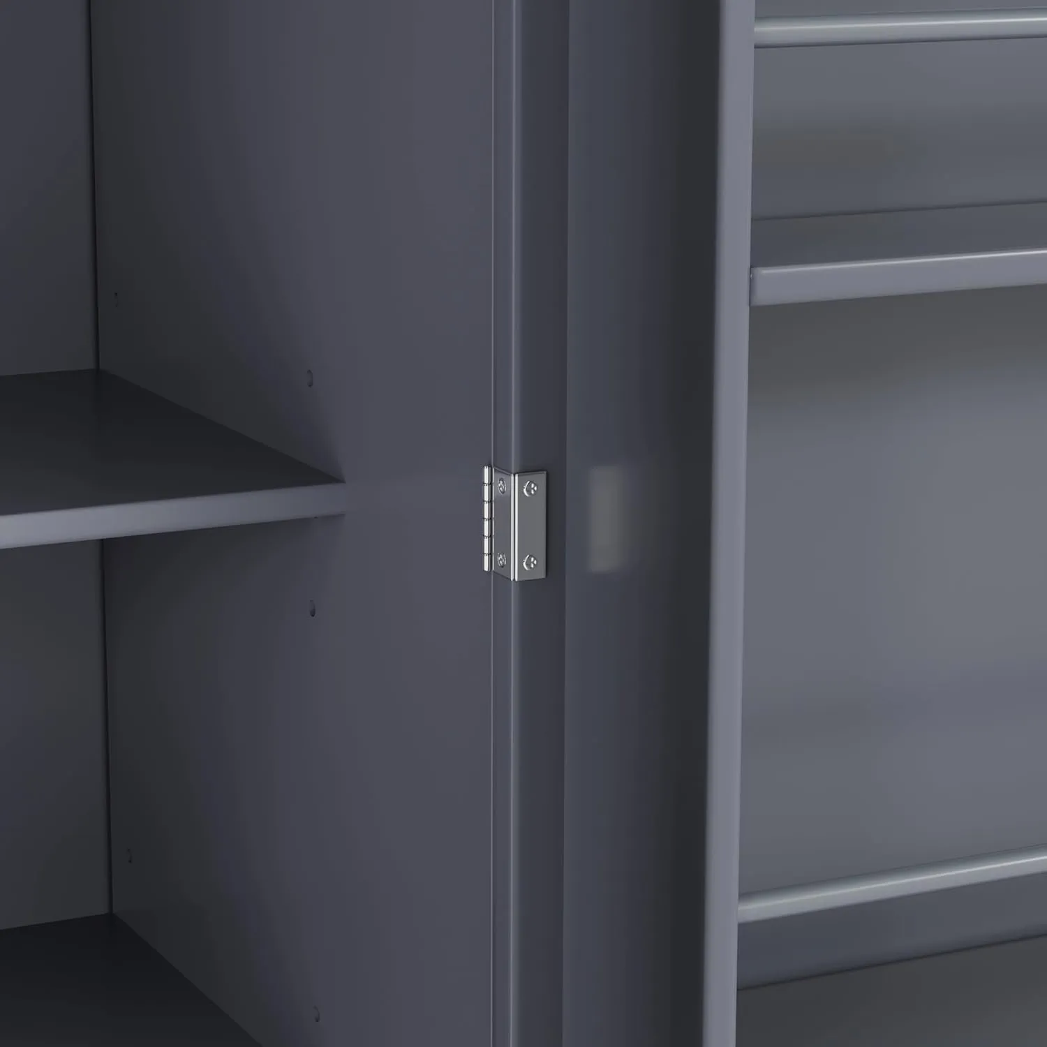 Merax 77" Tall Kitchen Storage Cabinet Pantry Wood Freestanding Large Cupboard with 3 Drawers,3 Adjustable Shelves,8 Door-Shelf for Dining Room,Grey