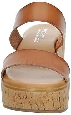 Michael By Michael Shannon Pierre - Women's Platform Open Toe Two Band Slip-On Slide Sandals